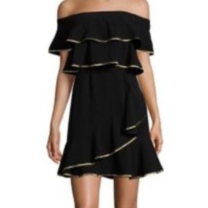 NWT Wayf Black Off-the-Shoulder black dress